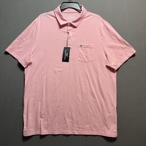 VINEYARD VINES EDGARTOWN NWT Mens XL pink Short Sleeve Polo Shirt